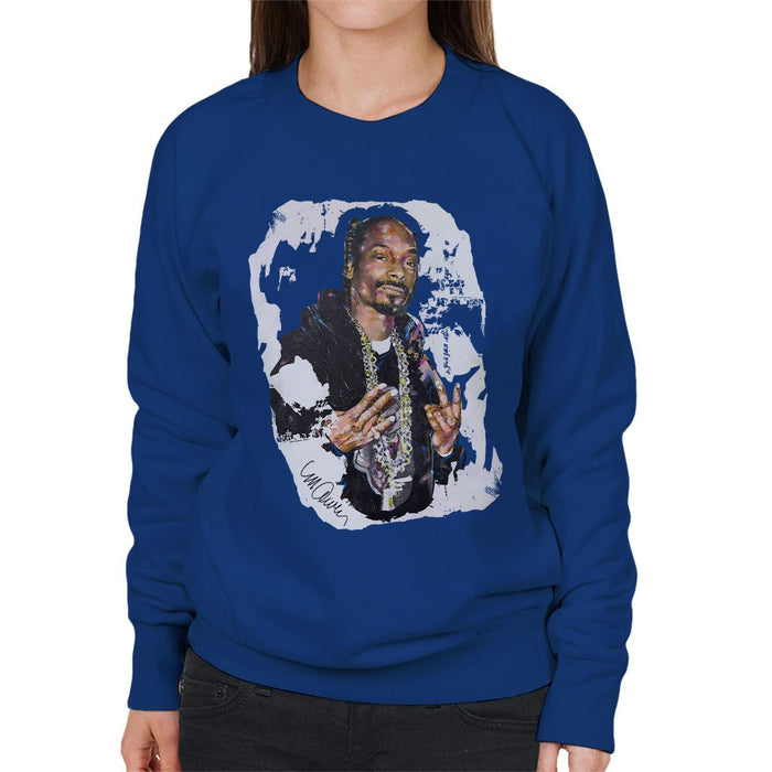 Sidney Maurer Original Portrait Of Snoop Dogg Womens Sweatshirt - Womens Sweatshirt