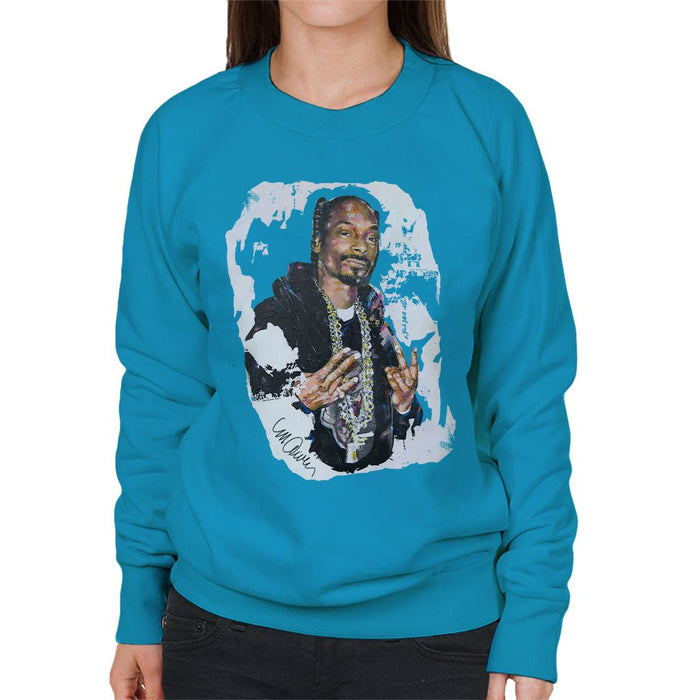Sidney Maurer Original Portrait Of Snoop Dogg Womens Sweatshirt - Womens Sweatshirt