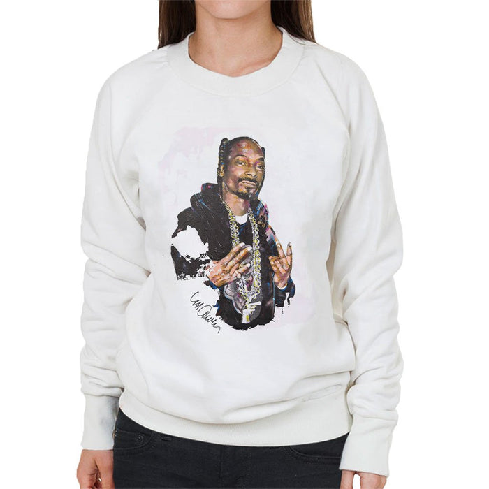 Sidney Maurer Original Portrait Of Snoop Dogg Womens Sweatshirt - Womens Sweatshirt