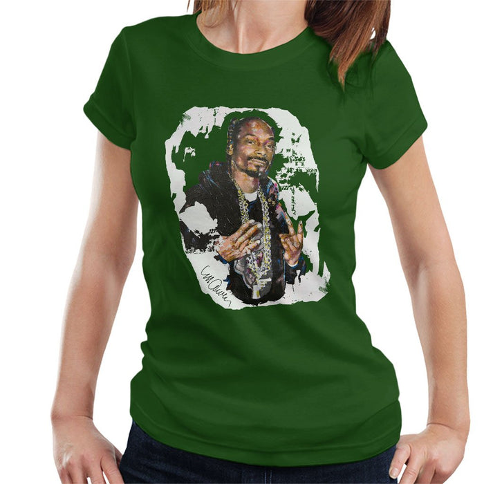 Sidney Maurer Original Portrait Of Snoop Dogg Womens T-Shirt - Womens T-Shirt