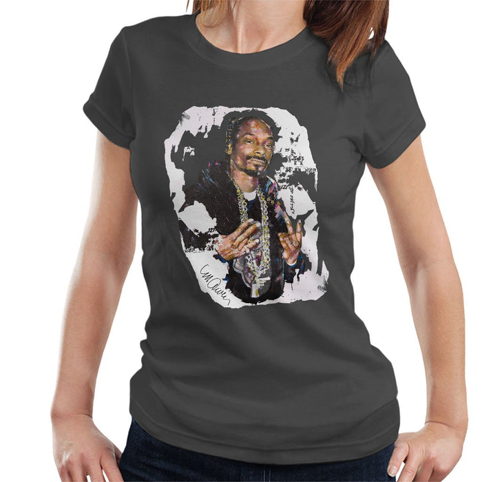 Sidney Maurer Original Portrait Of Snoop Dogg Womens T-Shirt - Womens T-Shirt