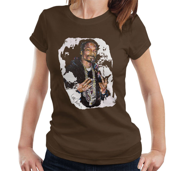 Sidney Maurer Original Portrait Of Snoop Dogg Womens T-Shirt - Womens T-Shirt
