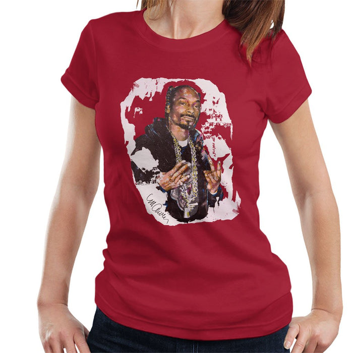 Sidney Maurer Original Portrait Of Snoop Dogg Womens T-Shirt - Womens T-Shirt