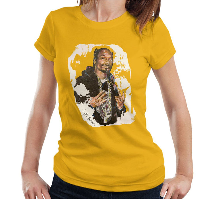 Sidney Maurer Original Portrait Of Snoop Dogg Womens T-Shirt - Womens T-Shirt