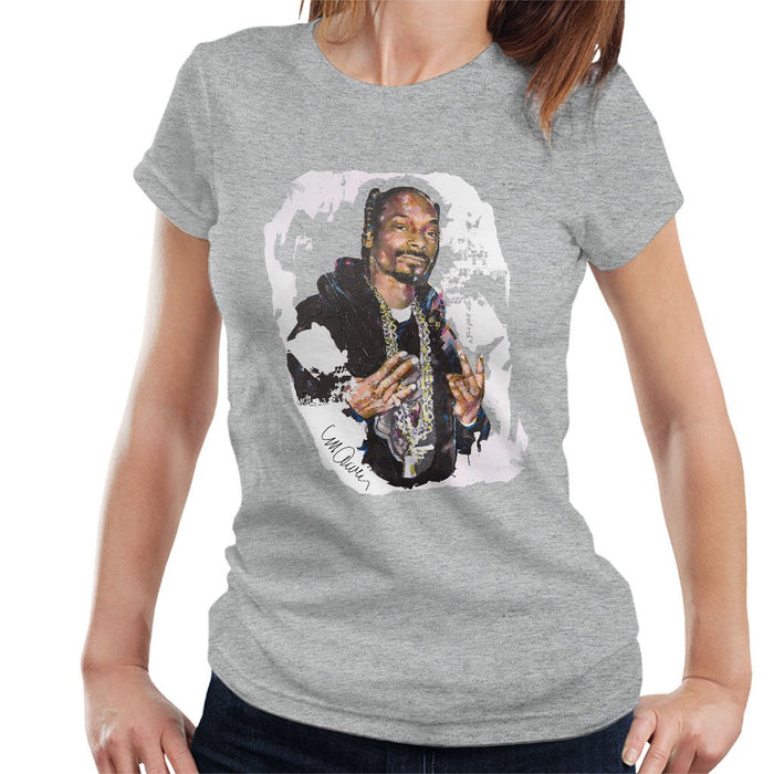 Sidney Maurer Original Portrait Of Snoop Dogg Womens T-Shirt - Womens T-Shirt
