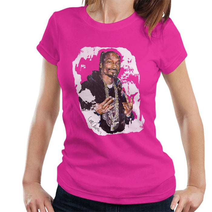 Sidney Maurer Original Portrait Of Snoop Dogg Womens T-Shirt - Womens T-Shirt