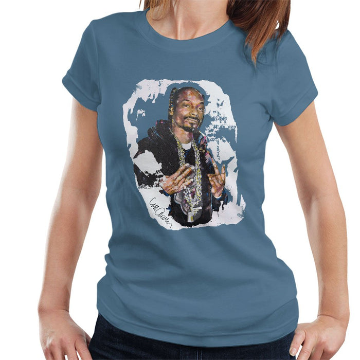 Sidney Maurer Original Portrait Of Snoop Dogg Womens T-Shirt - Womens T-Shirt