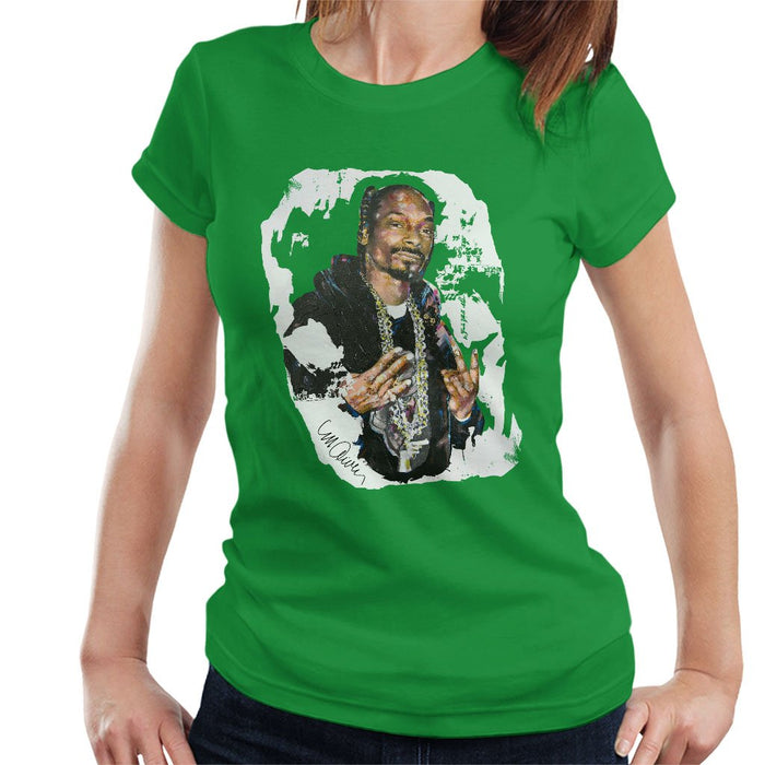 Sidney Maurer Original Portrait Of Snoop Dogg Womens T-Shirt - Womens T-Shirt