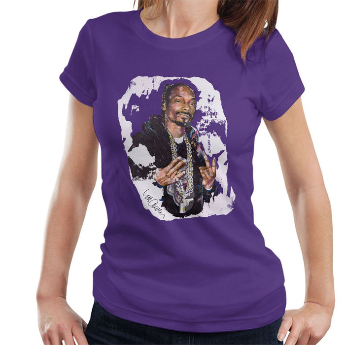 Sidney Maurer Original Portrait Of Snoop Dogg Womens T-Shirt - Womens T-Shirt