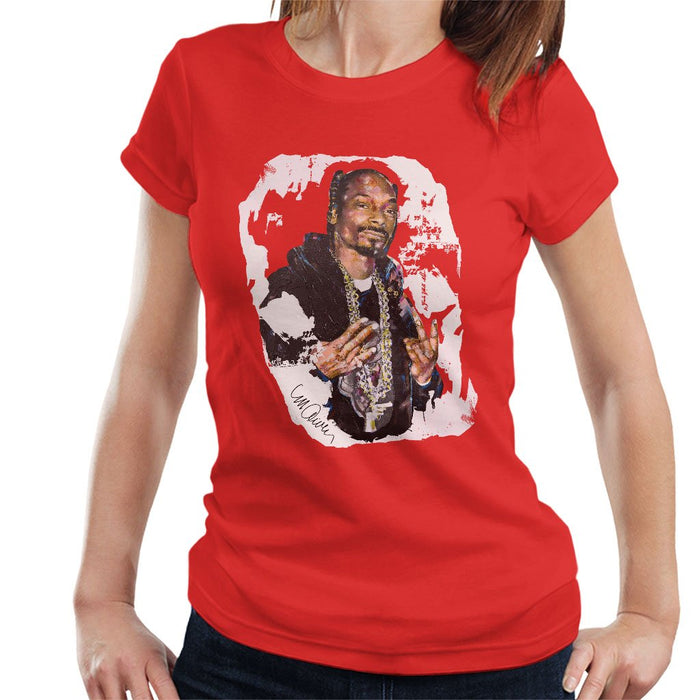 Sidney Maurer Original Portrait Of Snoop Dogg Womens T-Shirt - Womens T-Shirt