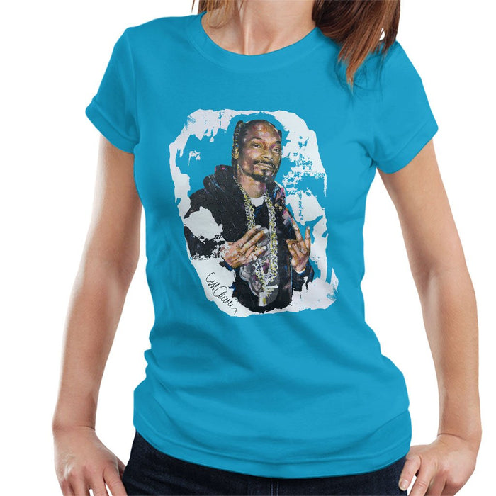 Sidney Maurer Original Portrait Of Snoop Dogg Womens T-Shirt - Womens T-Shirt