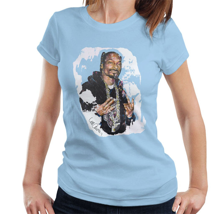 Sidney Maurer Original Portrait Of Snoop Dogg Womens T-Shirt - Womens T-Shirt
