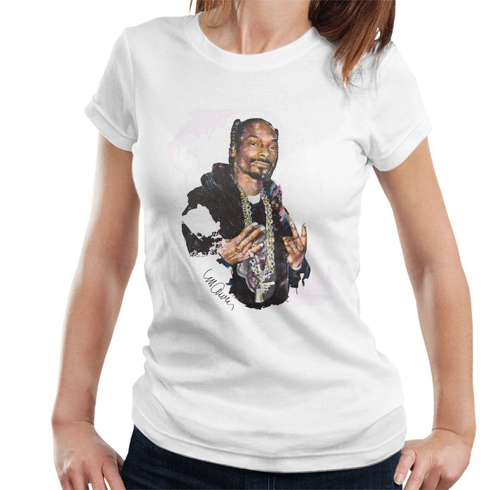 Sidney Maurer Original Portrait Of Snoop Dogg Womens T-Shirt - Womens T-Shirt
