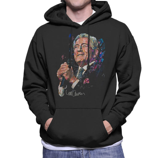 Sidney Maurer Original Portrait Of Tony Bennett Mens Hooded Sweatshirt - Mens Hooded Sweatshirt