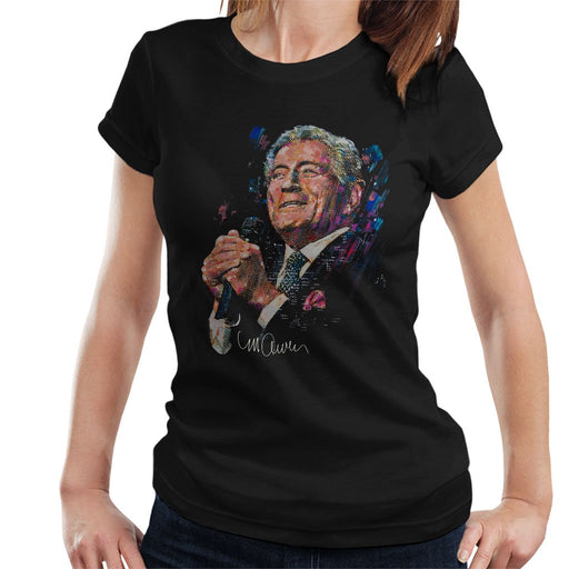 Sidney Maurer Original Portrait Of Tony Bennett Womens T-Shirt - Womens T-Shirt