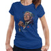 Sidney Maurer Original Portrait Of Tony Bennett Womens T-Shirt - Small / Royal Blue - Womens T-Shirt