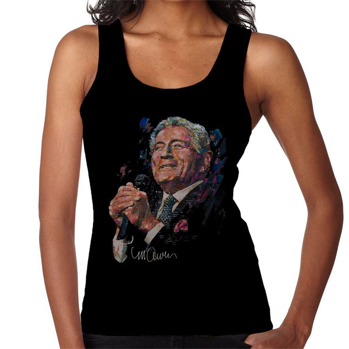 Sidney Maurer Original Portrait Of Tony Bennett Womens Vest - Womens Vest