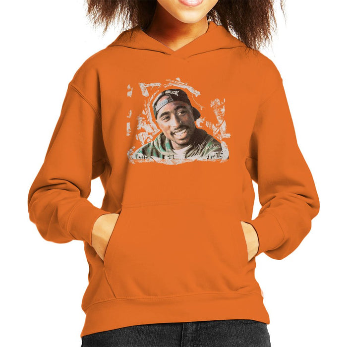 Sidney Maurer Original Portrait Of Tupac Shakur Kids Hooded Sweatshirt - Kids Boys Hooded Sweatshirt