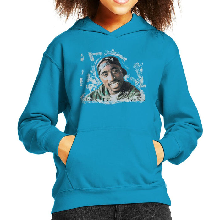 Sidney Maurer Original Portrait Of Tupac Shakur Kids Hooded Sweatshirt - Kids Boys Hooded Sweatshirt