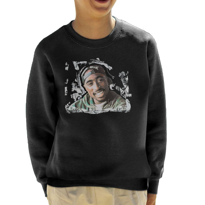 Sidney Maurer Original Portrait Of Tupac Shakur Kids Sweatshirt - Kids Boys Sweatshirt