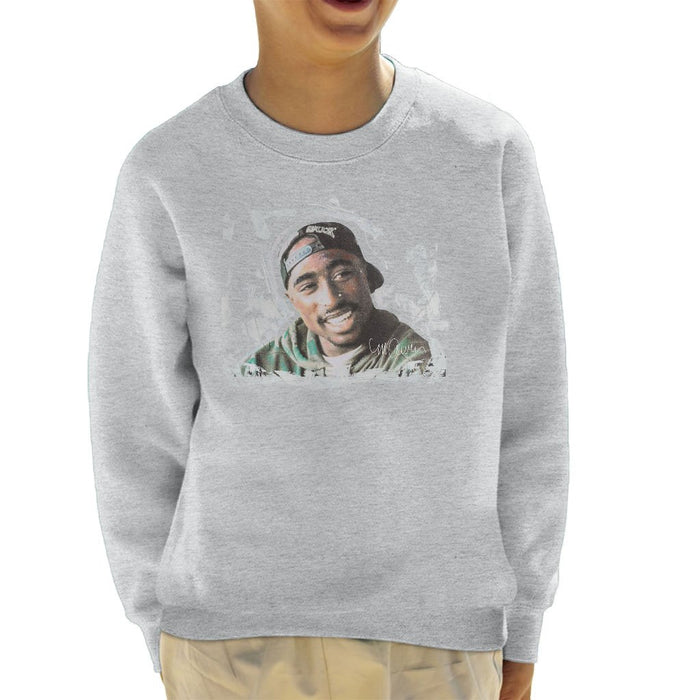Sidney Maurer Original Portrait Of Tupac Shakur Kids Sweatshirt - Kids Boys Sweatshirt