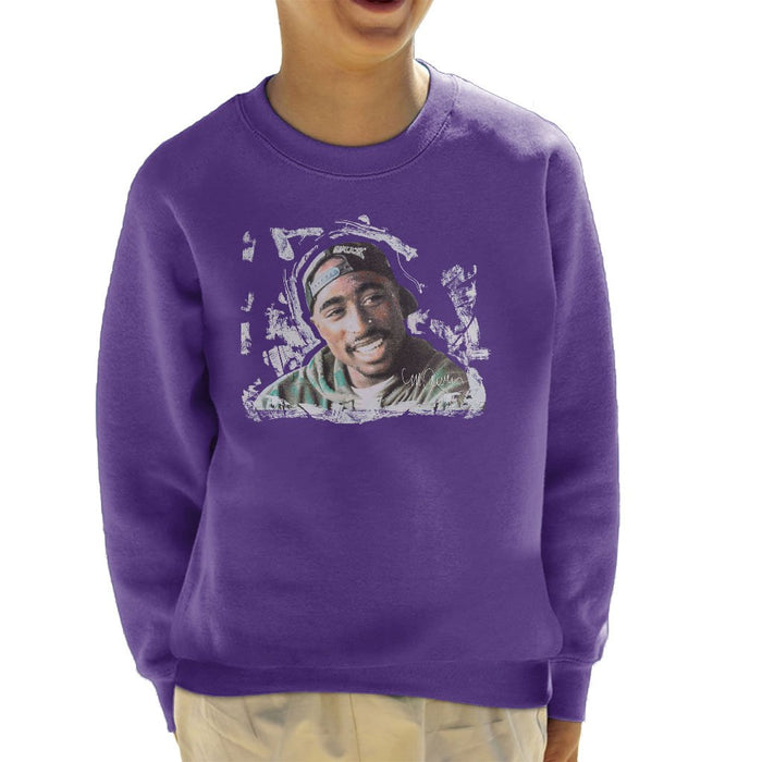 Sidney Maurer Original Portrait Of Tupac Shakur Kids Sweatshirt - Kids Boys Sweatshirt