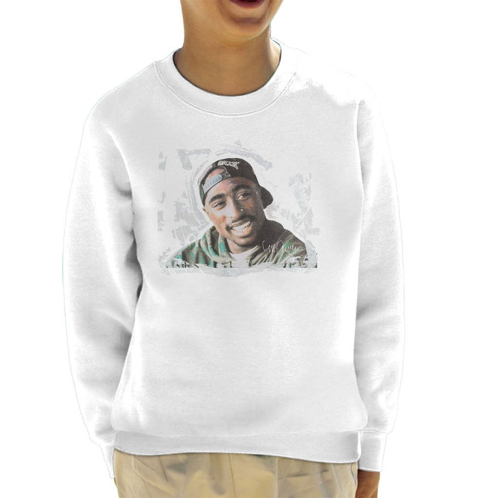 Sidney Maurer Original Portrait Of Tupac Shakur Kids Sweatshirt - Kids Boys Sweatshirt