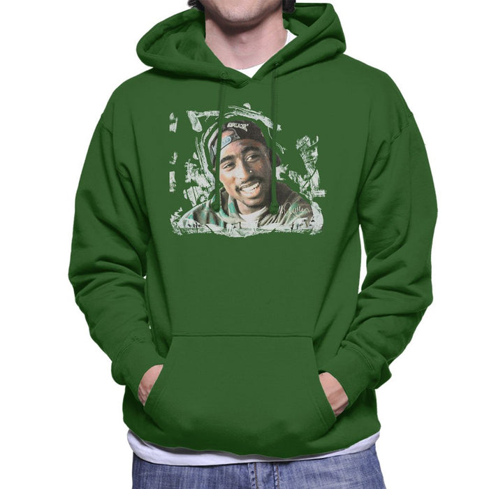 Sidney Maurer Original Portrait Of Tupac Shakur Mens Hooded Sweatshirt - Mens Hooded Sweatshirt