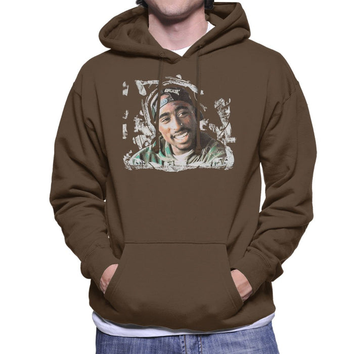 Sidney Maurer Original Portrait Of Tupac Shakur Mens Hooded Sweatshirt - Mens Hooded Sweatshirt
