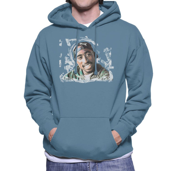 Sidney Maurer Original Portrait Of Tupac Shakur Mens Hooded Sweatshirt - Mens Hooded Sweatshirt