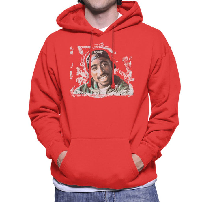 Sidney Maurer Original Portrait Of Tupac Shakur Mens Hooded Sweatshirt - Mens Hooded Sweatshirt