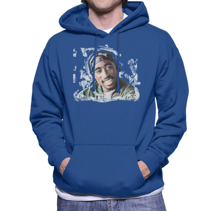 Sidney Maurer Original Portrait Of Tupac Shakur Mens Hooded Sweatshirt - Mens Hooded Sweatshirt