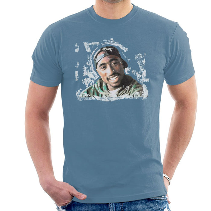 Sidney Maurer Original Portrait Of Tupac Shakur Mens T-Shirt - Mens T-Shirt