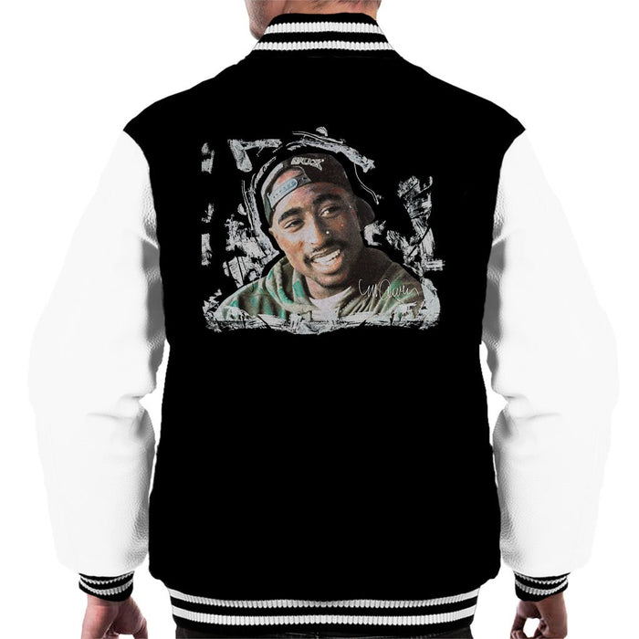 Sidney Maurer Original Portrait Of Tupac Shakur Mens Varsity Jacket - Mens Varsity Jacket