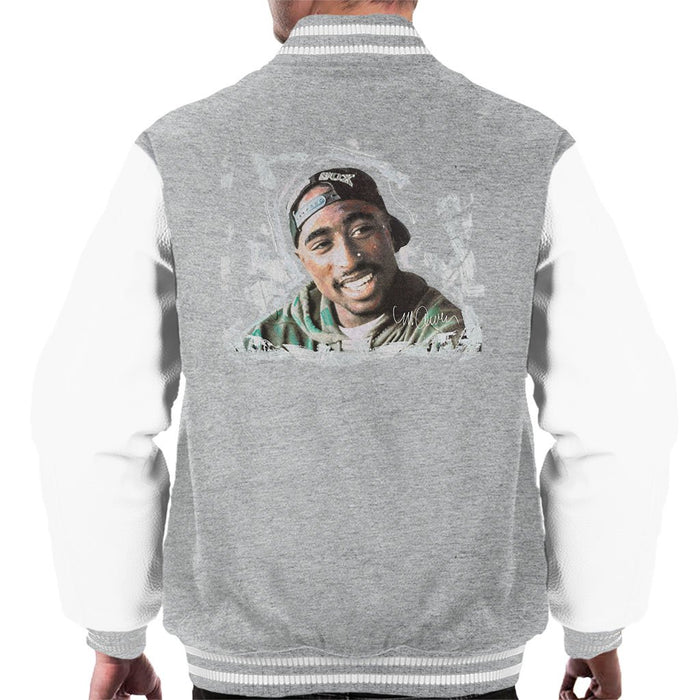 Sidney Maurer Original Portrait Of Tupac Shakur Mens Varsity Jacket - Mens Varsity Jacket