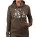 Sidney Maurer Original Portrait Of Tupac Shakur Womens Hooded Sweatshirt - Womens Hooded Sweatshirt