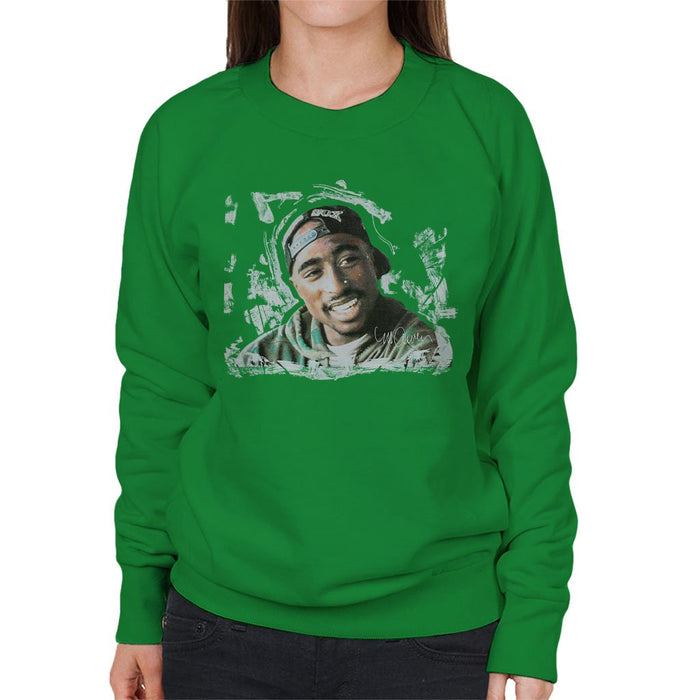 Sidney Maurer Original Portrait Of Tupac Shakur Womens Sweatshirt - Womens Sweatshirt