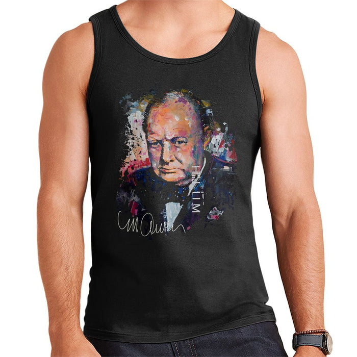 Sidney Maurer Original Portrait Of Winston Churchill Mens Vest - Mens Vest