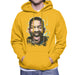 Sidney Maurer Original Portrait Of Will Smith Mens Hooded Sweatshirt - Small / Gold - Mens Hooded Sweatshirt