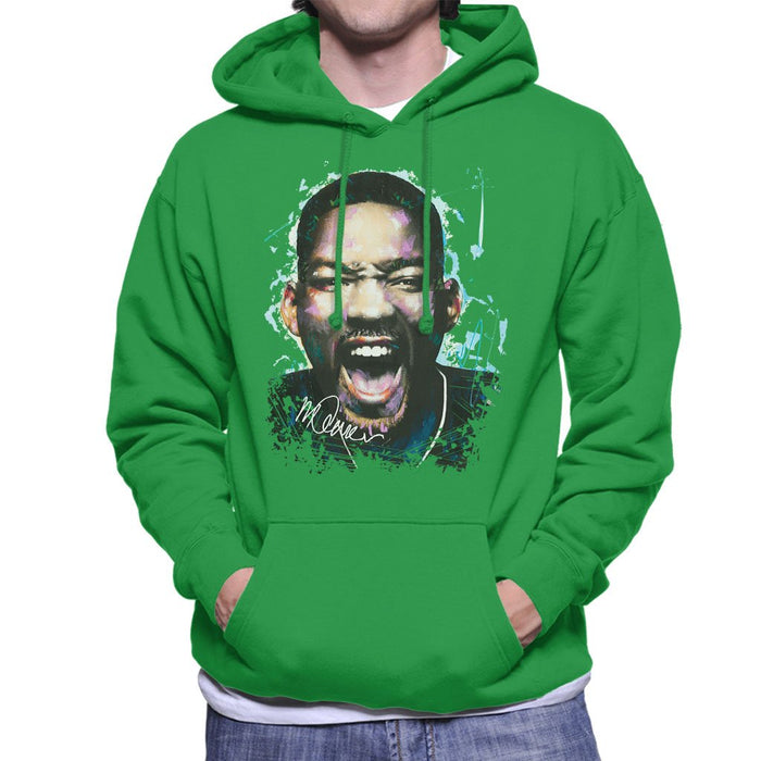 Sidney Maurer Original Portrait Of Will Smith Mens Hooded Sweatshirt - Mens Hooded Sweatshirt
