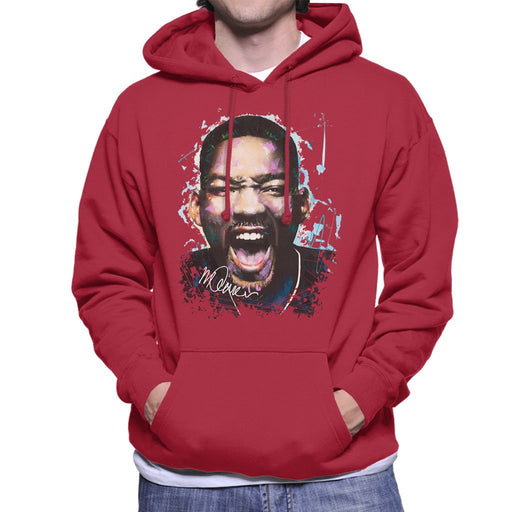 Sidney Maurer Original Portrait Of Will Smith Mens Hooded Sweatshirt - Mens Hooded Sweatshirt
