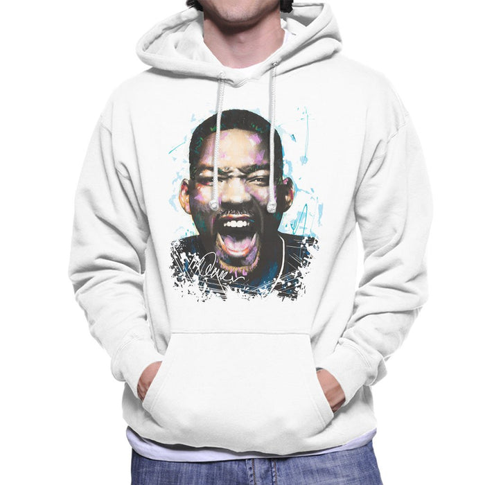 Sidney Maurer Original Portrait Of Will Smith Mens Hooded Sweatshirt - Mens Hooded Sweatshirt