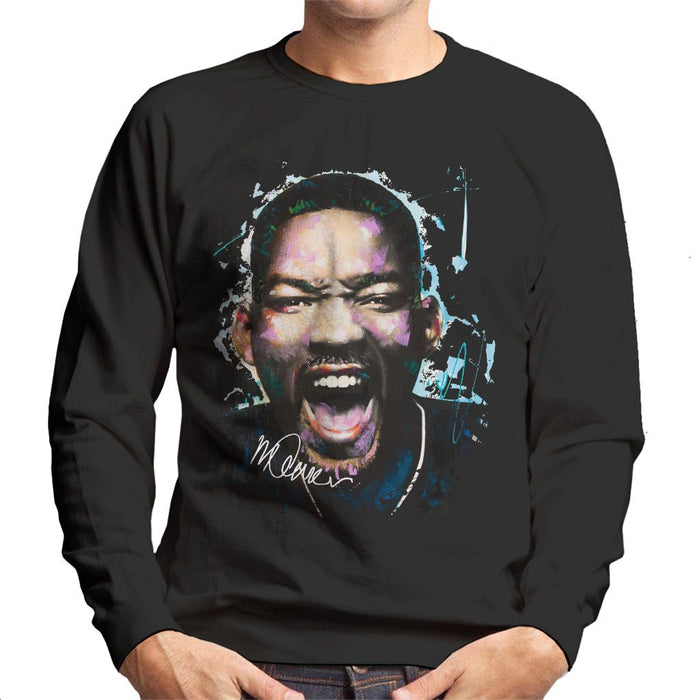 Sidney Maurer Original Portrait Of Will Smith Mens Sweatshirt - Mens Sweatshirt