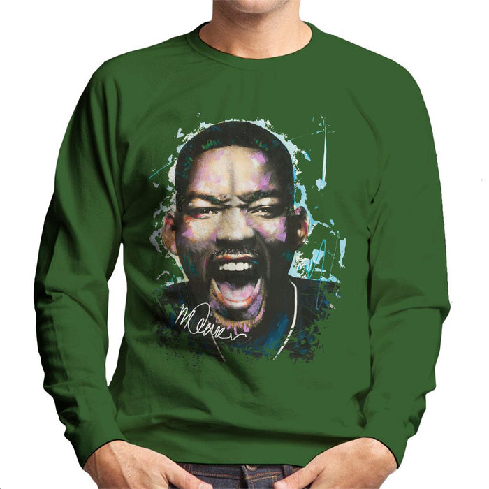 Sidney Maurer Original Portrait Of Will Smith Mens Sweatshirt - Mens Sweatshirt