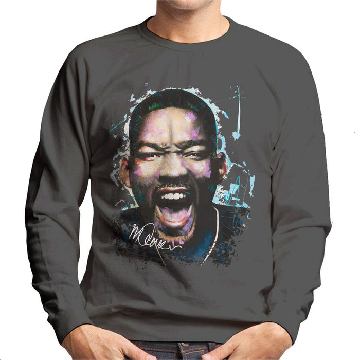 Sidney Maurer Original Portrait Of Will Smith Mens Sweatshirt - Mens Sweatshirt
