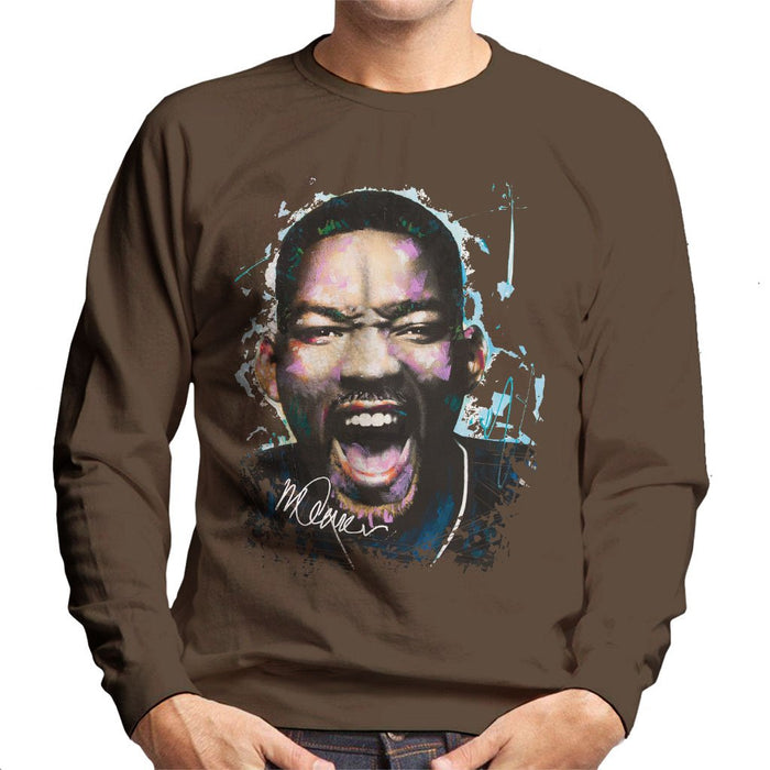 Sidney Maurer Original Portrait Of Will Smith Mens Sweatshirt - Mens Sweatshirt