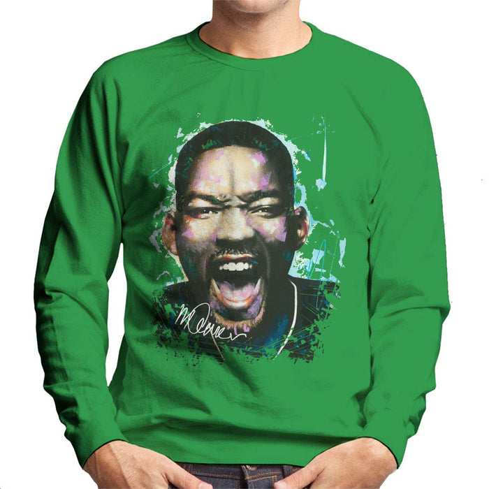Sidney Maurer Original Portrait Of Will Smith Mens Sweatshirt - Mens Sweatshirt