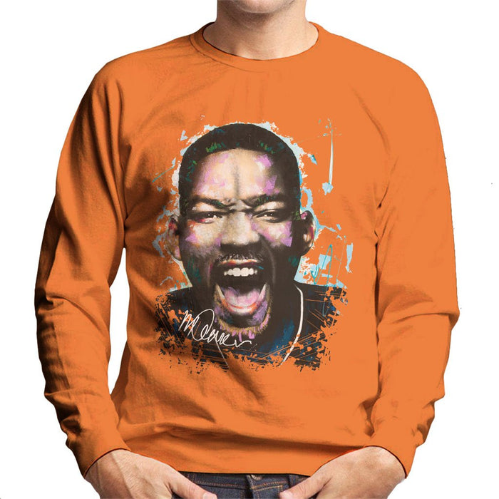 Sidney Maurer Original Portrait Of Will Smith Mens Sweatshirt - Mens Sweatshirt