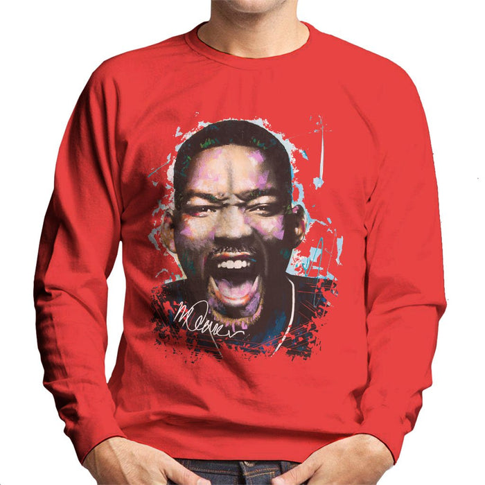 Sidney Maurer Original Portrait Of Will Smith Mens Sweatshirt - Mens Sweatshirt