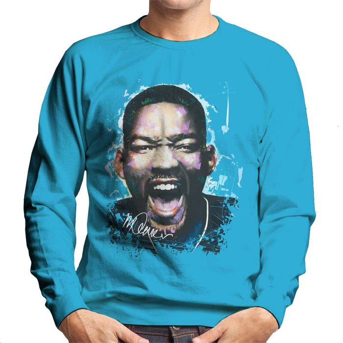 Sidney Maurer Original Portrait Of Will Smith Mens Sweatshirt - Mens Sweatshirt